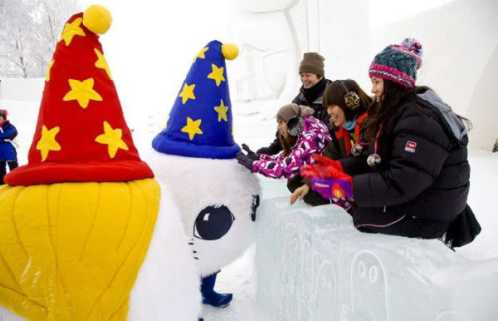 cartoon themed ice hotel in finland 14